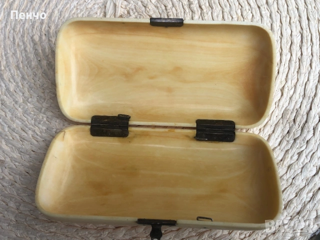 старинна кутия /табакера/ - слонова кост и сребро, снимка 12 - Антикварни и старинни предмети - 53413496