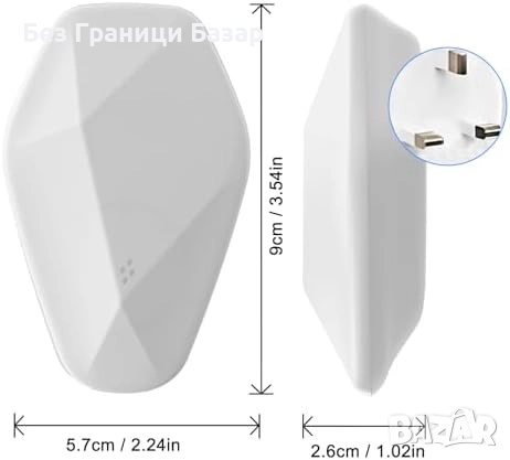 Нов комплект 4 броя Ултразвуков уред против мишки и насекоми, безопасен за домашни любимци, снимка 7 - Други стоки за дома - 51938145