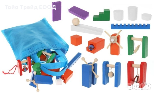 Дървено домино-407 елемента, снимка 4 - Образователни игри - 52671512