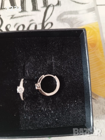 дамски сребърни обеци различни видове , снимка 2 - Обеци - 52851556