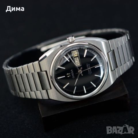 Omega Seamaster Automatic, Черен Циферблат, Ден и Дата, Кал.1020, снимка 6 - Мъжки - 46568898