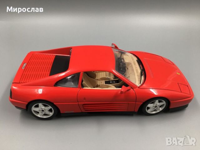 1:18 BBURAGO FERRARI 348 TB 1989 КОЛИЧКА МОДЕЛ ИГРАЧКА, снимка 4 - Колекции - 45556942