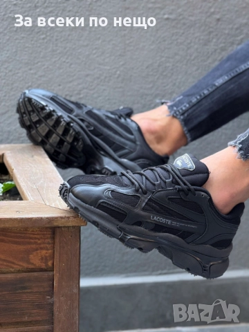 Lacoste Мъжки Черни Маратонки👟Мъжки Спортни Обувки В Черен Цвят Лакост Код P1464