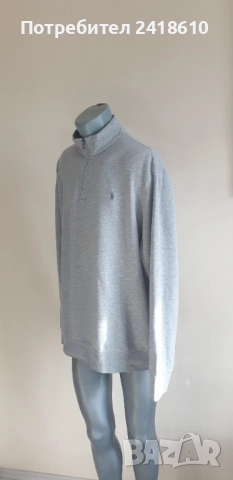 POLO Ralph Lauren Cotton Half Zip Mens Size XL / 2XL НОВО! ОРИГИНАЛ! Мъжки памучен Суичър с 3/4 цип!, снимка 12 - Суичъри - 52547247