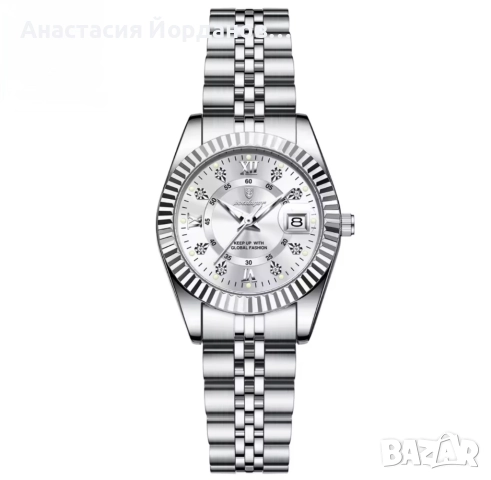 Часовник стомана , снимка 7 - Дамски - 51971159