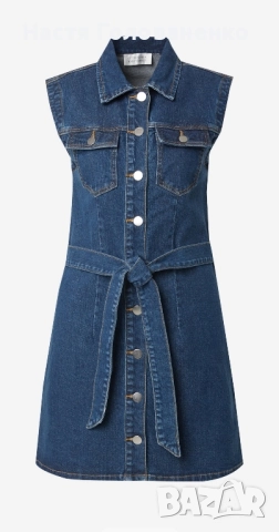 Дамска дънкова рокля, снимка 4 - Рокли - 51358727