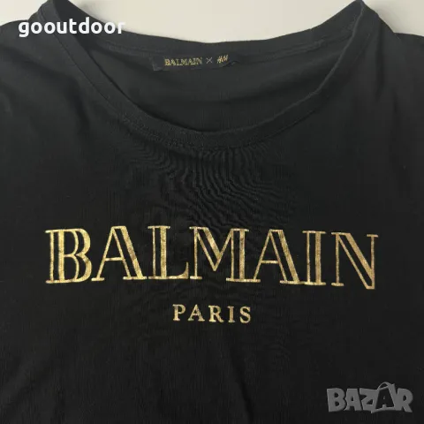 Balmain x H&M дамска принт блуза (S), снимка 3 - Тениски - 47001274