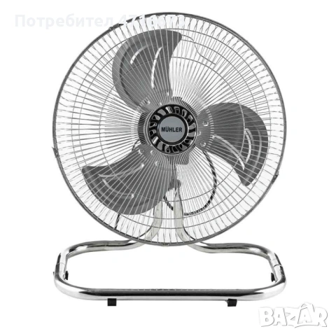 Вентилатор на стойка 16''Muhler FM-6136D 3in1, 50W, индустриален, на стойка, стена, под, снимка 6 - Вентилатори - 53193844