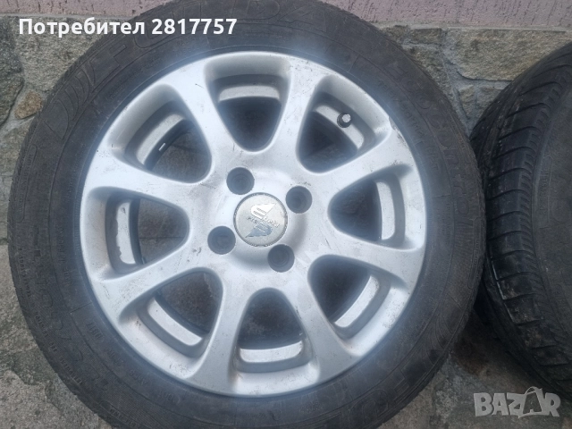 14 цола 4х100 4 броя алуминиеви джанти с гуми 185/60/14, снимка 10 - Гуми и джанти - 52267659