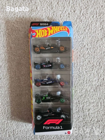 Hot Wheels F1 - 2024 Колекционерски Колички 5 Броя 1:64