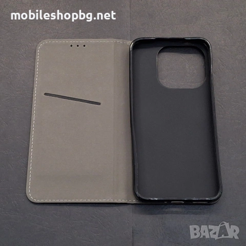 Xiaomi 15T калъф страничен черен златист, снимка 5 - Калъфи, кейсове - 53172723