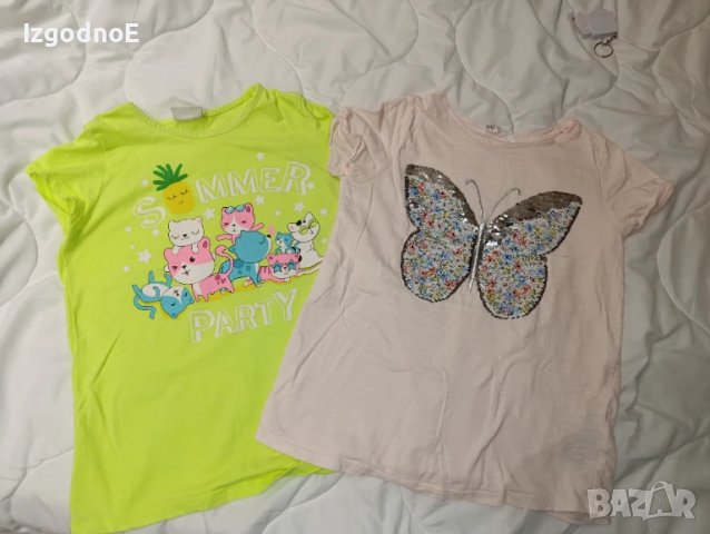 134/140 лот детски тениски Waikiki H&M