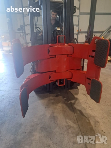 Bolzoni Auramo RA-300NJ – хидравлично захващане за ролки хартия, 3 000 кг, 180° въртене, снимка 3 - Индустриална техника - 51483473