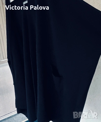 Луксозна черна жилетка MIA MAI от 100% Merino Extrafein – Размер XXL, снимка 8 - Жилетки - 53586522