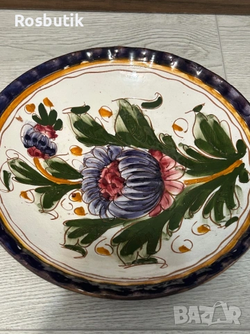 Ръчно рисувана керамика чиния за декорация 