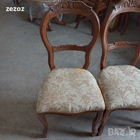 Столове-Барок-4бр.№038, снимка 4 - Столове - 51843875