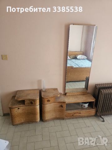 Спален комплект легло, нощни шкафчета и гардероб, снимка 3 - Спални и легла - 46294798