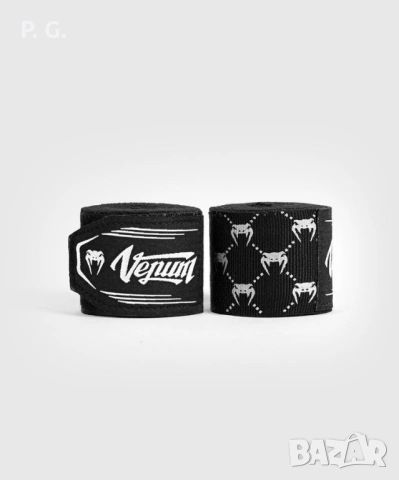 БИНТОВЕ - VENUM MONOGRAM HAND WRAPS 4M- BLACK/WHITE