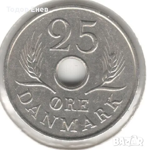 Denmark-25 Øre-1968 C♥S-KM# 855-Frederik IX, снимка 1 - Нумизматика и бонистика - 47154114