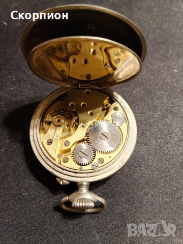 Швейцарски джобен часовник с посребрени капаци ULTRA 1905г., снимка 17 - Джобни - 46785314