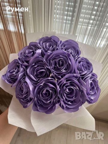 Букети от вечни рози (сатенени рози)., снимка 1 - Подаръци за жени - 46401681