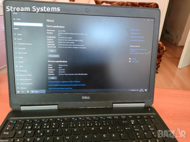 Dell Precision 7520, снимка 3 - Лаптопи за работа - 45681461