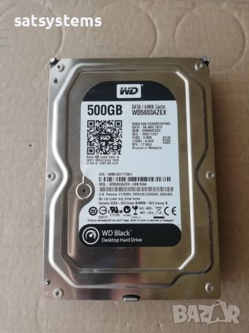 Хард диск Western Digital Caviar Black WDC WD5003AZEX 500GB SATA 6.0Gb/s , снимка 3 - Твърди дискове - 46129821