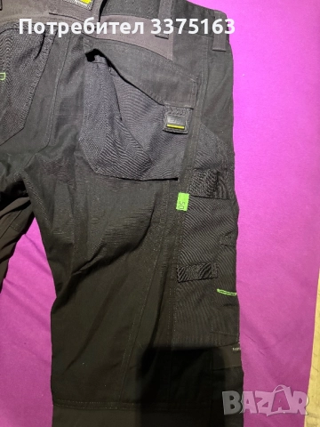 Snickers Черни работни панталони, снимка 3 - Панталони - 51439541