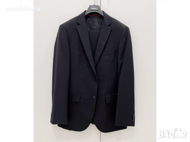 Черен костюм вискоза Andrews 48/M - обличан веднъж