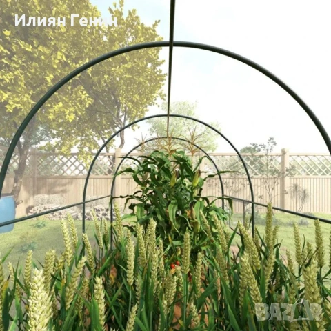 Тунелна оранжерия Outsunny Garden 6 м² 3Д x 2Ш x 2В м, снимка 5 - Оранжерии - 54210839