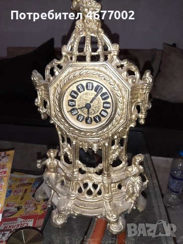 прекрасен бронзов часовник