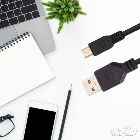Кабел USB Type-A 2.0, 70 см, Черен, снимка 2 - Кабели и адаптери - 45701063