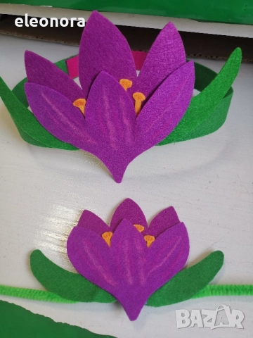 Коронка+гривна от филц , снимка 2 - Други - 51775877