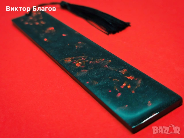 Книгоразделител от епоксидна смола, снимка 2 - Други - 53665720