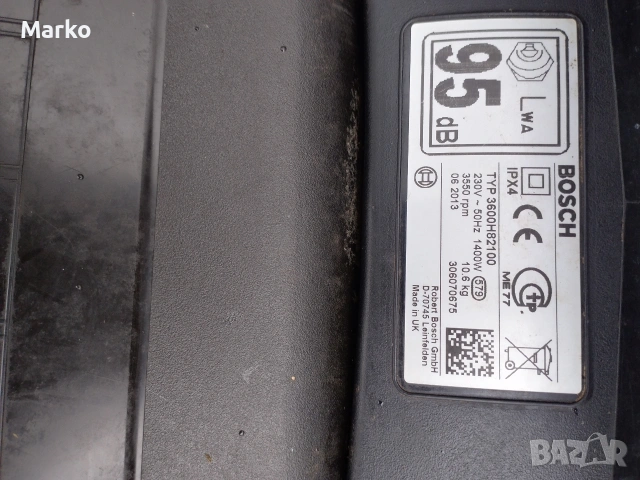 Ел. косачка бош 220v /1400w, снимка 3 - Градинска техника - 53899440