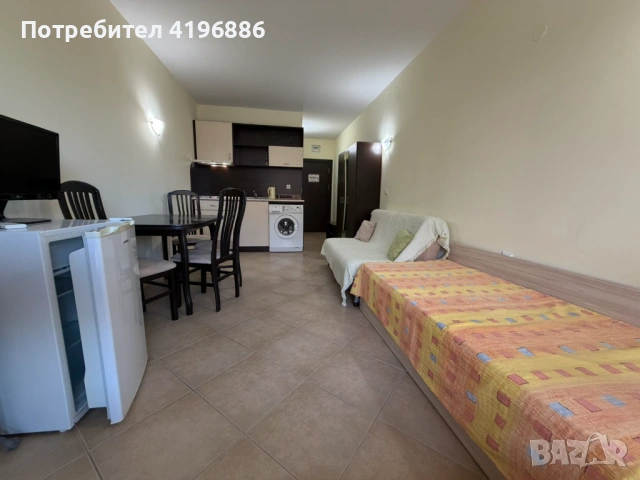 Минимална Такса! Битов Ток! Уютен Едностаен Апартамент в к.к. Слънчев Бряг - Запад, снимка 5 - Апартаменти - 46874368