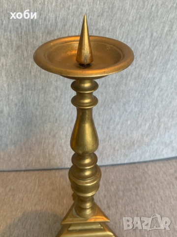 стар бронзов свещник, снимка 5 - Антикварни и старинни предмети - 54100606