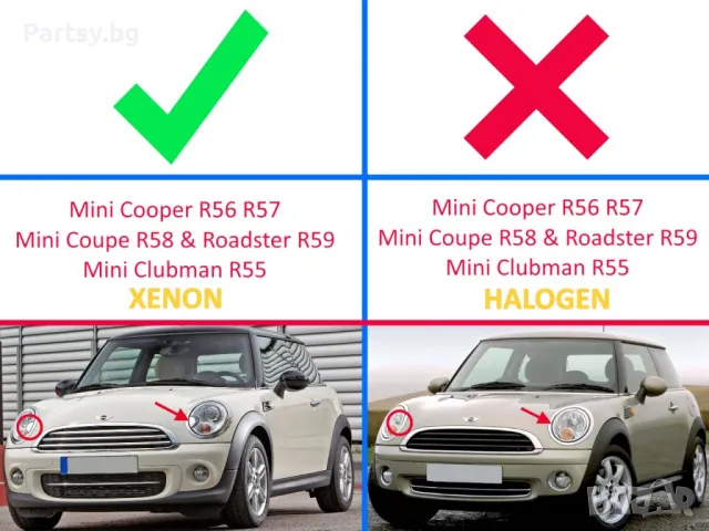 Стъкла за фарове на Mini Coupe R58 & Roadster R59 (2011-2015), снимка 4 - Части - 47847885