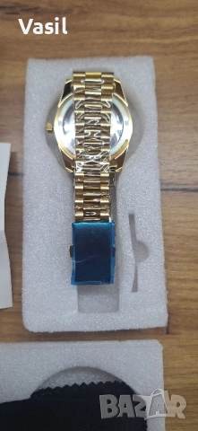 Елегантен мъжки часовник NIBOSI – златен модел с дата и ден от седмицата, снимка 3 - Мъжки - 52101103