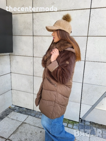 Дамско яке в кафяво , снимка 3 - Якета - 52419762