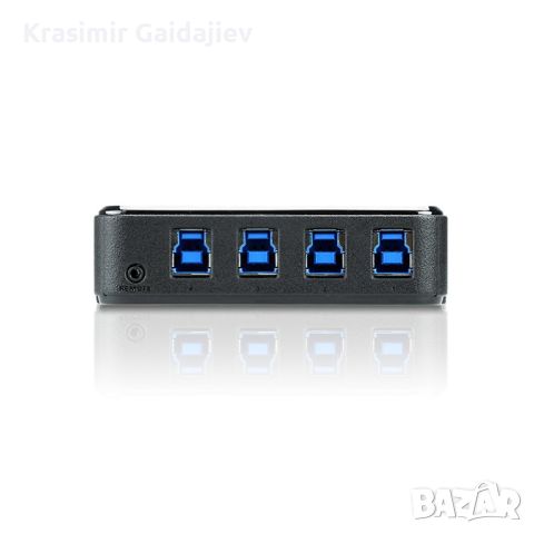 ATEN US434 :: Периферен превключвател, 4 x 4, USB 3.0 (4 PC поделят 4 USB у-ва), снимка 2 - Кабели и адаптери - 46702891