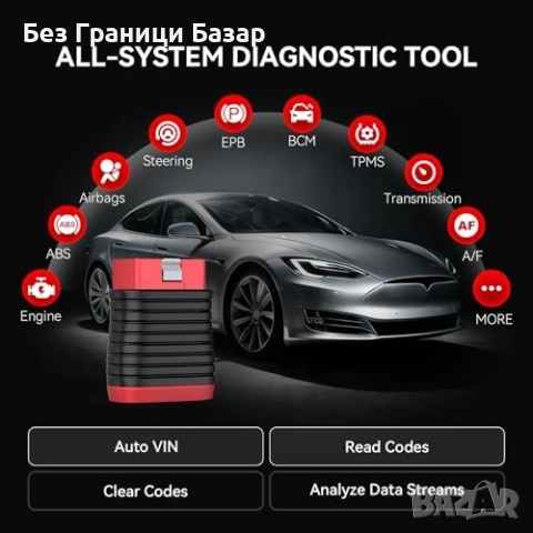 Нов THINKDIAG BD6 Безжичен OBD2 Диагностичен Скенер за Кола автомобил ремонт, снимка 3 - Друга електроника - 54092498