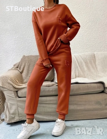 🌸 STBoutique – Есенен & Зимен Дамски Комплект Суичър + Панталон, снимка 2 - Спортни екипи - 52256932
