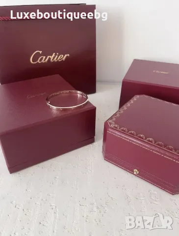 Cartier Love Гривна в розово злато, снимка 8 - Гривни - 48092475