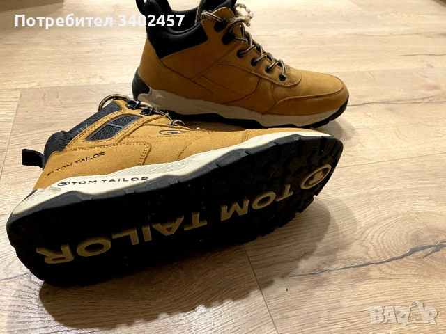 Топли, зимни обувки Tom Tailor, размер 43, много добро състояние., снимка 3 - Мъжки боти - 53036874