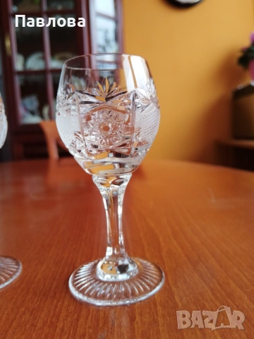 Кристални чаши за ракия, снимка 2 - Сервизи - 53481945