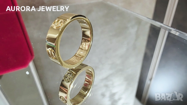 CARTIER Love Gold Classic Model Пръстен, снимка 6 - Пръстени - 52830700