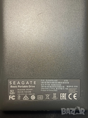 Seagate 5TB външен хард диск/Portable/USB 3.0/ преносим, снимка 3 - Твърди дискове - 54001856