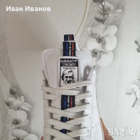 маратонки adidas Stan Smith 'White Black' номер 41,5-42, снимка 11 - Маратонки - 45734522