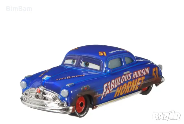 Оригинална kоличка Cars Fabulous Hudson Hornet / Disney / Pixar , снимка 2 - Коли, камиони, мотори, писти - 48142605